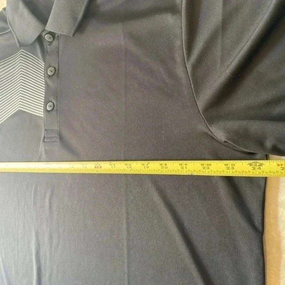 CBUK Cutter & Buck Mens XL Black Graphic Golf Polo Shirt Short Sleeve - Picture 6 of 12